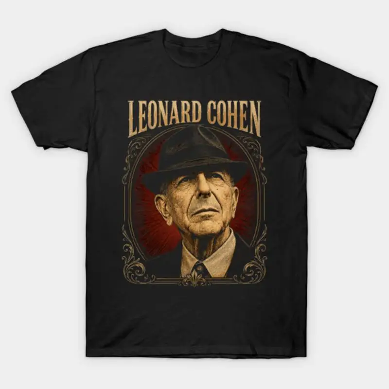 Leonard Cohen Hallelujah Folk Singer Retro Vintage T-Shirt
