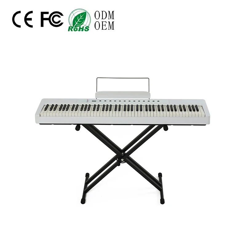 88 Keys Digital Piano Electronic Keyboard Electronic Organ For Beginner Learning Home Practice Classroom Teaching