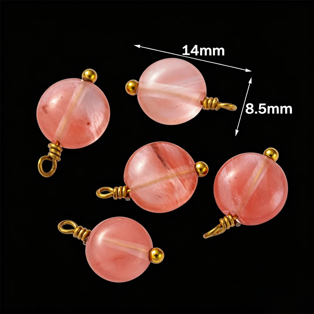 5 Stück/Lot Edelstahl-Anhänger in Oblatenform mit Stein für DIY-Halsketten, Armbänder, Schmuckherstellung, Zubehör, Bastelbedarf – Detail 1