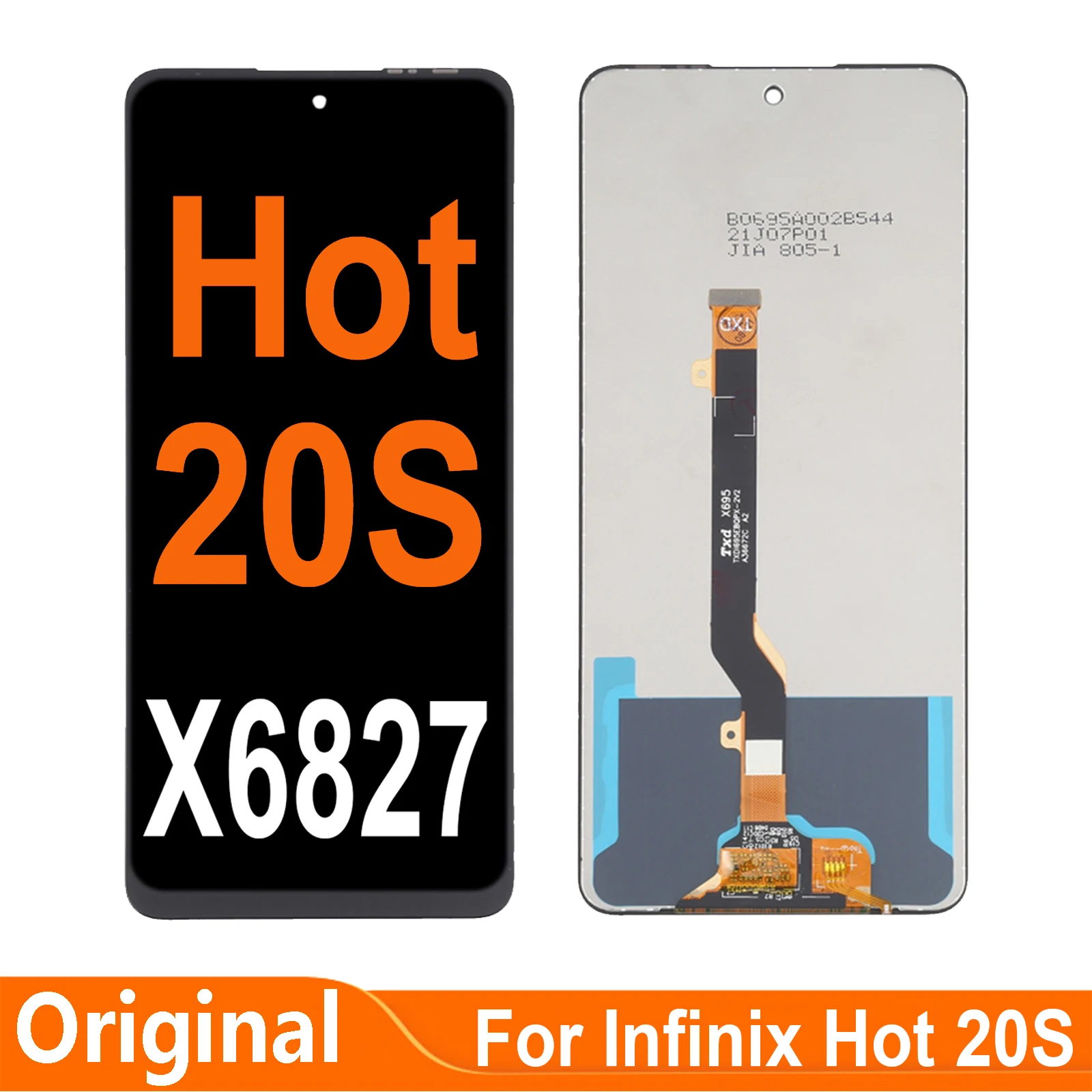 

Original 6.78'' For Infinix Hot 20S Hot20S X6827 LCD Display Touch Screen Digitizer Assembly