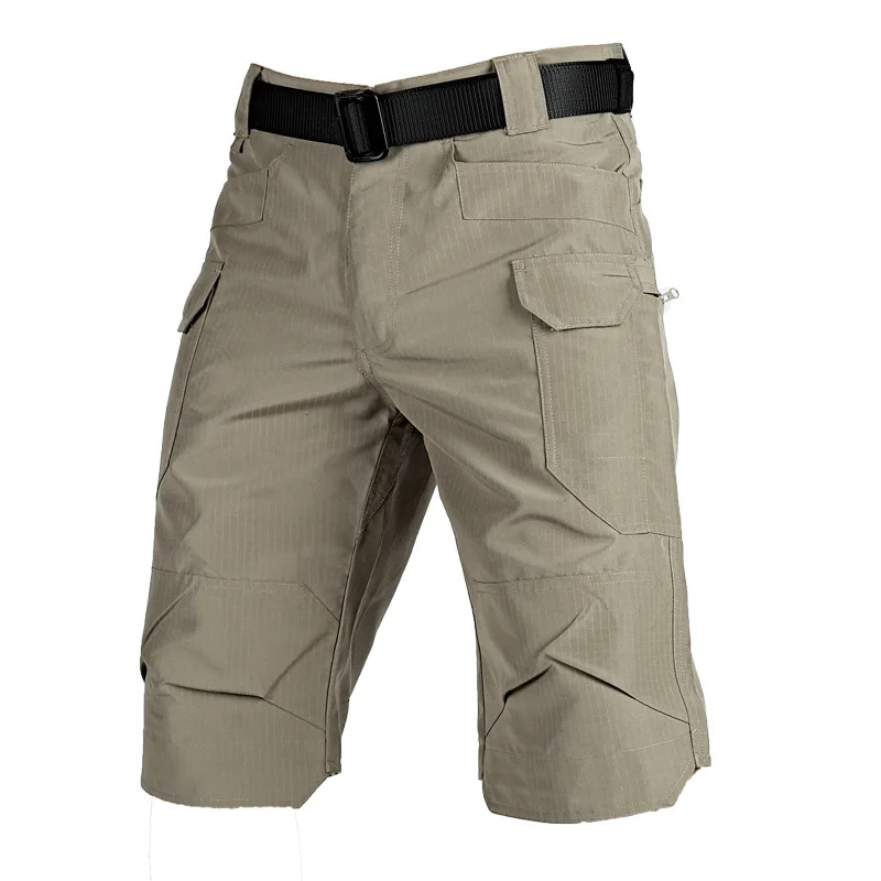 Tactical Multi-Bolso Calças, Shorts Xadrez Resistente ao Desgaste, Macacão Impermeável, Calças de Cinco Pontos, X7