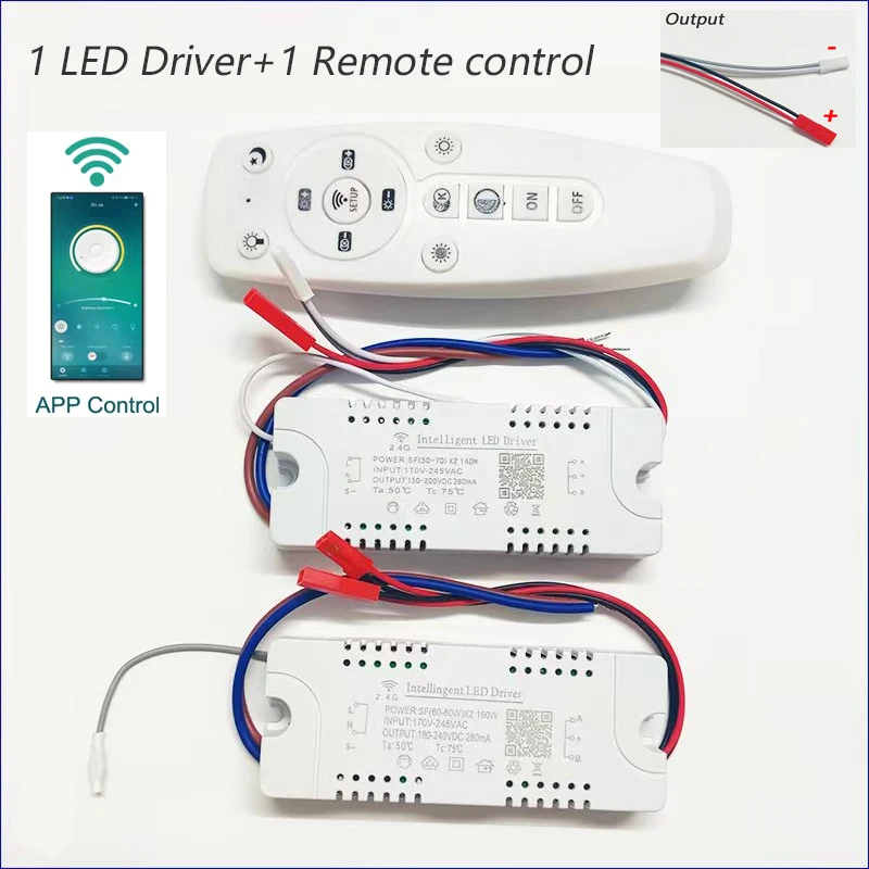 2.4G Intelligent LED Driver +Remote Control Power Supply Dimming Color-Changeable Transformer Connect To LED Tape