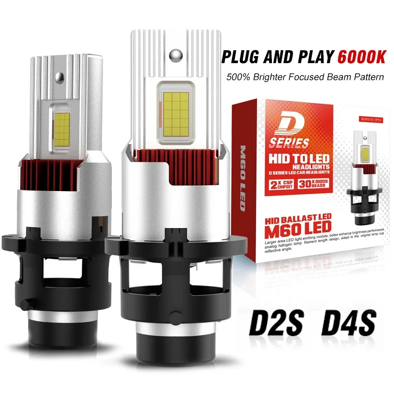dシリーズ-d2s-d4s-ledヘッドライト-hidバルブ-1-1交換ヘッドランプ-12v-24v-キャンバス-30000lm-ライト-オートターボファンランプ-プラグアンドプレイ