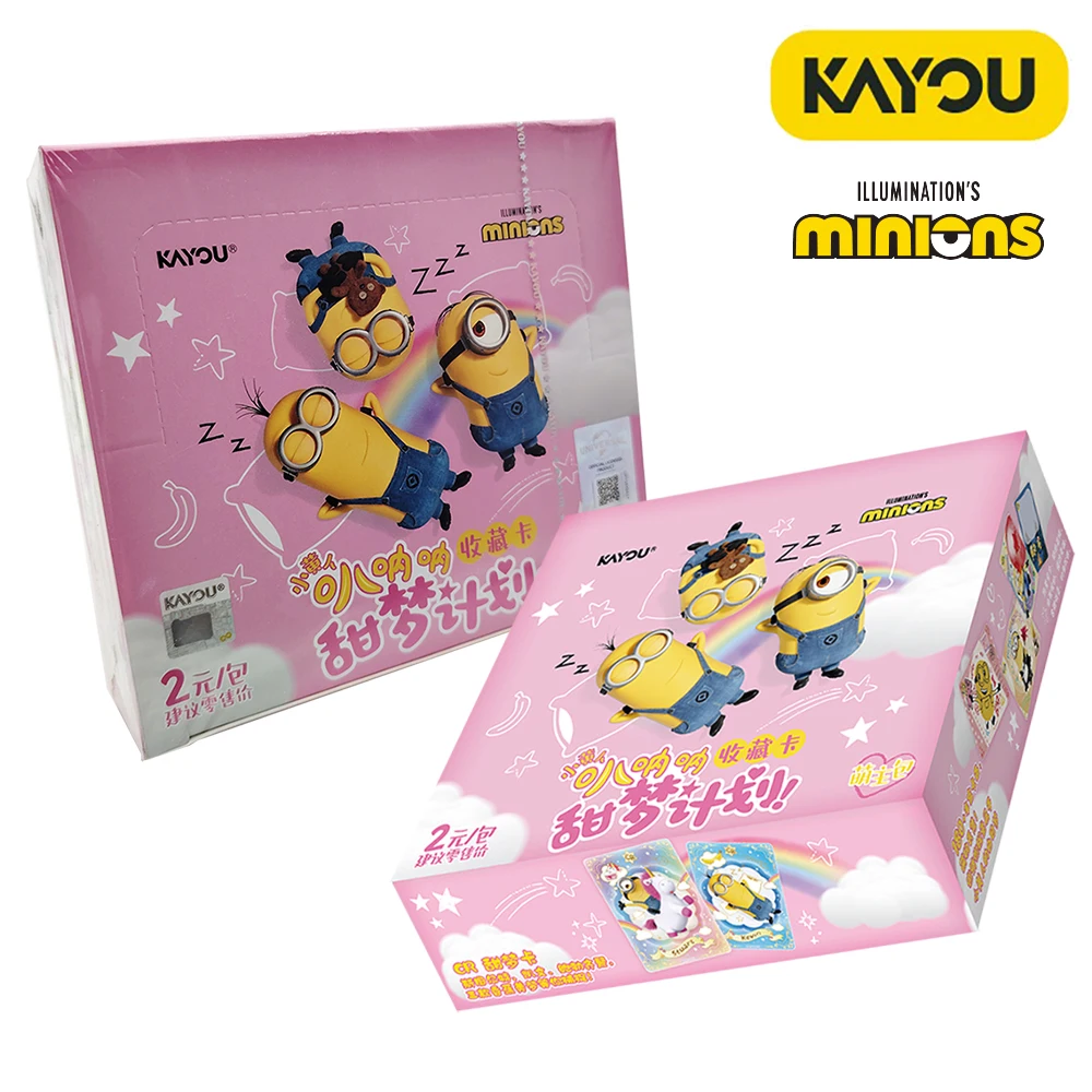

Kayou Original Minions Comedy Adventure Anime Collection Cards Fun Toys Encourage Children's Birthday Surprises Healing Gifts