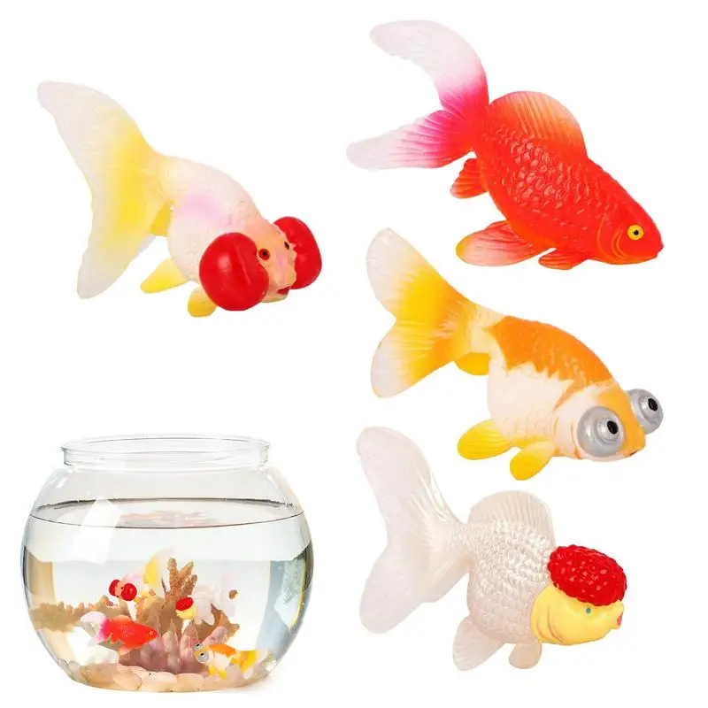 

Fake Fish 4X Fish Ornaments Realistic Marine Animal For Home Garden Aquarium Fish Tank Pond Indoor Outdoor Decoration