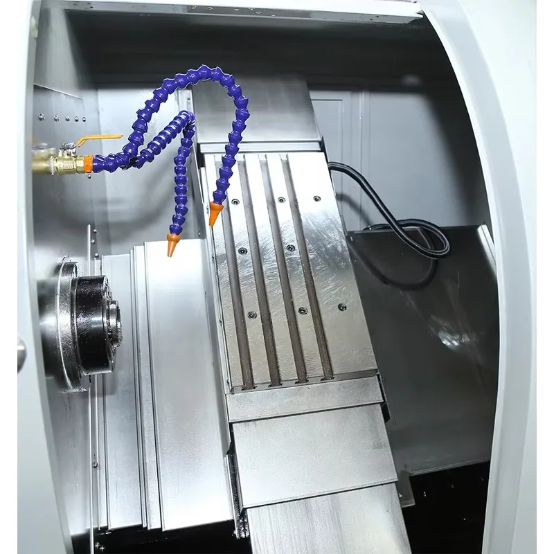 46C آلة طحن التحكم العددي الصغيرة آلة معالجة المعادن روبوت صناعي مخرطة معدنية عمودية باستخدام الحاسب الآلي #5