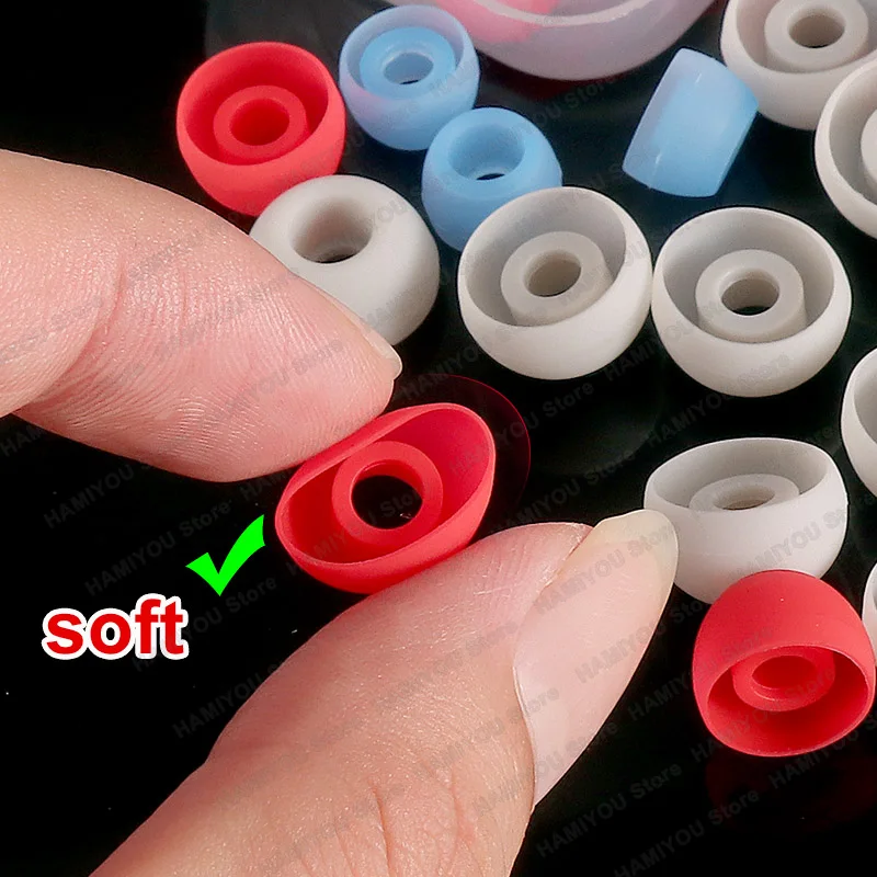 1/3box in Ear Headphone Eartip L M S Covers Silicone Replacement Accessories Earphone Noise Reduction Ear Plugs Soft Earbuds Cap