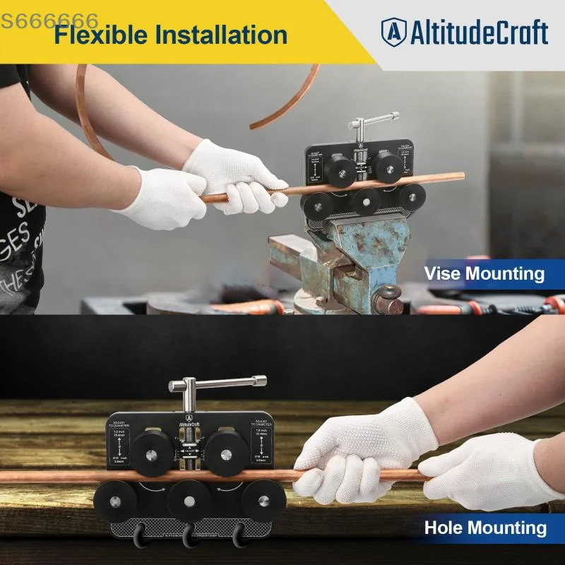 

Fuel Line Tube Straightener for 3/16" to 1.0" Diameters Soft Aluminum & Copper Brake Line Straightener for Automotive Repair