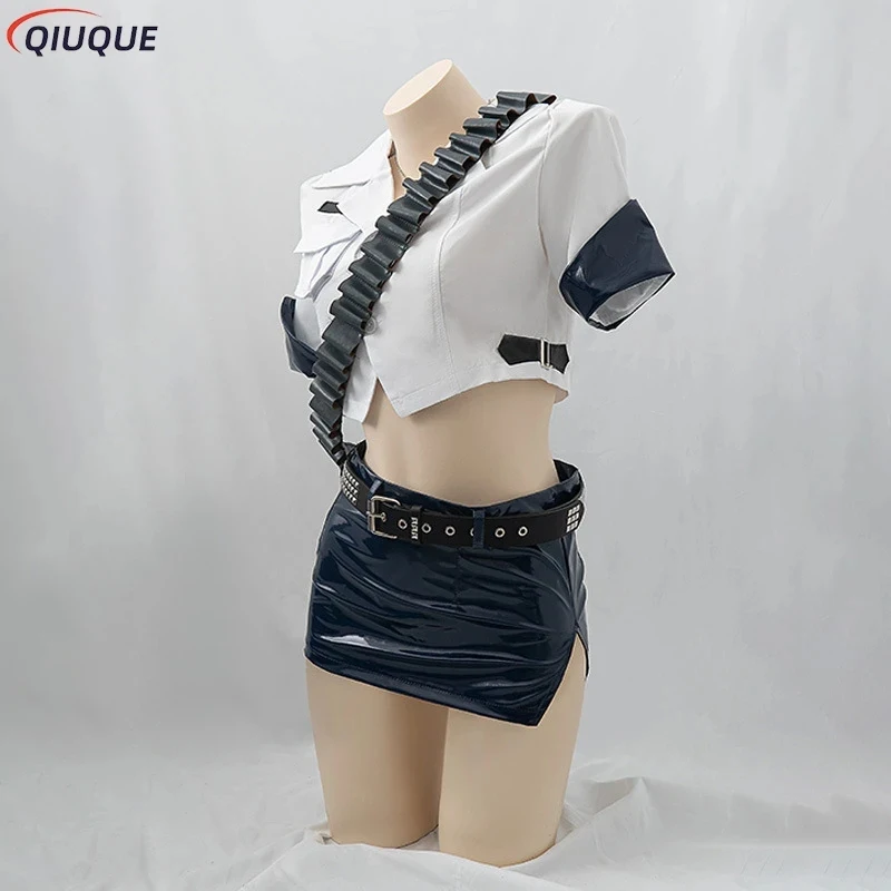 

☄2026Yuzuriha Inori Cosplay Costume Guilty Crown Anime Outfit Women Set Jacket Shirt Tie Skirt Stockings☄&8