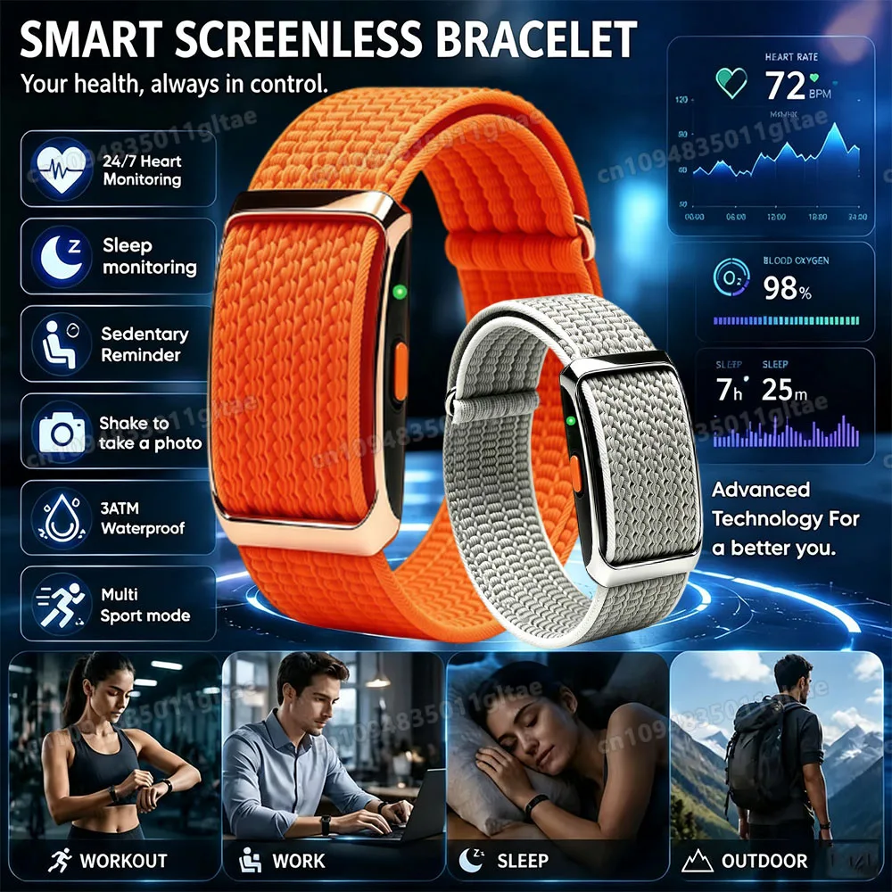 Bracelet intelligent de suivi d'activité physique, montre connectée étanche IP68, moniteur de fréquence cardiaque et de tension artérielle, podomètre sportif, bracelet intelligent HT22