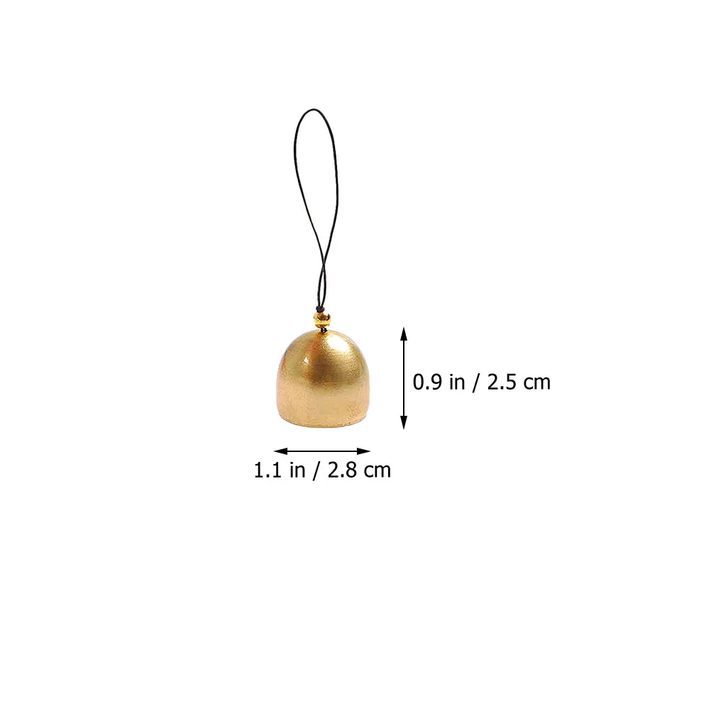 12 unidades de campanas decorativas DIY, adornos de campana de cuerda colgante, decoraciones para árboles de Navidad, campanas de fiesta, colgante, joyería artesanal