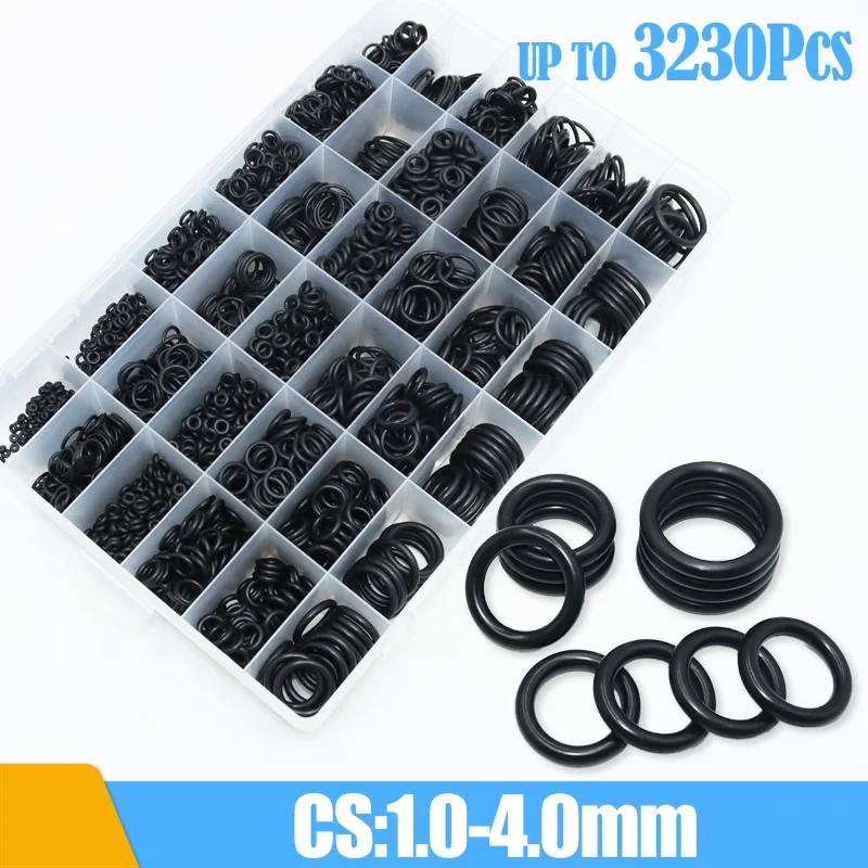 

3230p 36 Sizes O Ring Set Sealing Washer NBR O-Ring Auto Compressor Rubber Sealant Car Air Condition Accessorie Plumbing Gasket