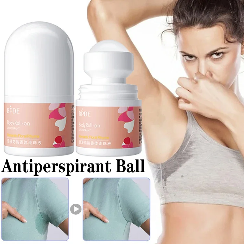 30g Deodorant Ball Lotion Men Women Antiperspirant Lotion Non-Greasy Underarm Fresh Fragrance Smooth Body Antiperspirant Ball