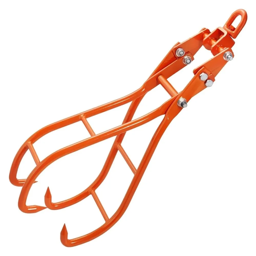 

36 Inch 4-Claw Log Grapple with Swivel Steel Lifting Tongs, Capable of 3307 lbs Timber Hook