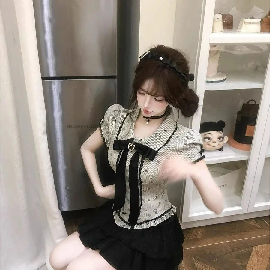 Japanischen Stil Jk Uniform Set frauen Sommer Zwei Stück Hemd Koreanischen Stil Hohe Taille Gefaltete Halb Rock Drei Stück set