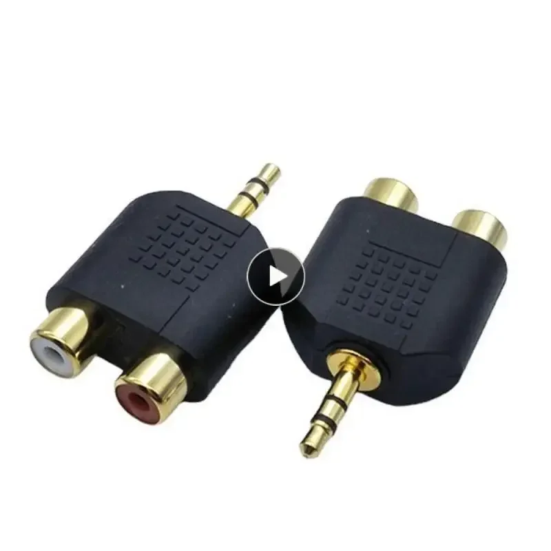 3.5mm Stereo M/F Male Jack Out Plug To 2 RCA Female Splitter Adapter Connector Stereo Male To 2X RCA Female Adapter