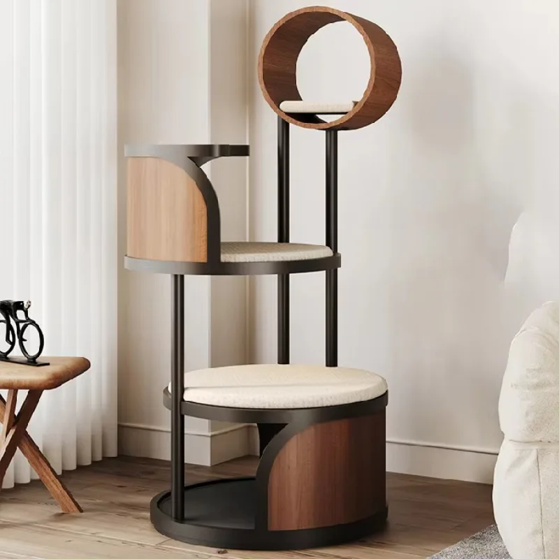 

Human-Feline Co-Living: Solid Hardwood Climber & Heated Sanctuary - Washable Design Furniture