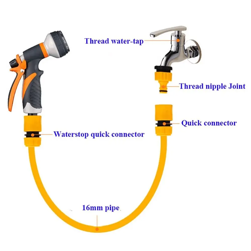 Three 1/2 \'\' With 3/4 \'\' Connectors Seal Sprinkler Irrigation System Fittings And Connections As Well As 12mm 15mm Garden Hose