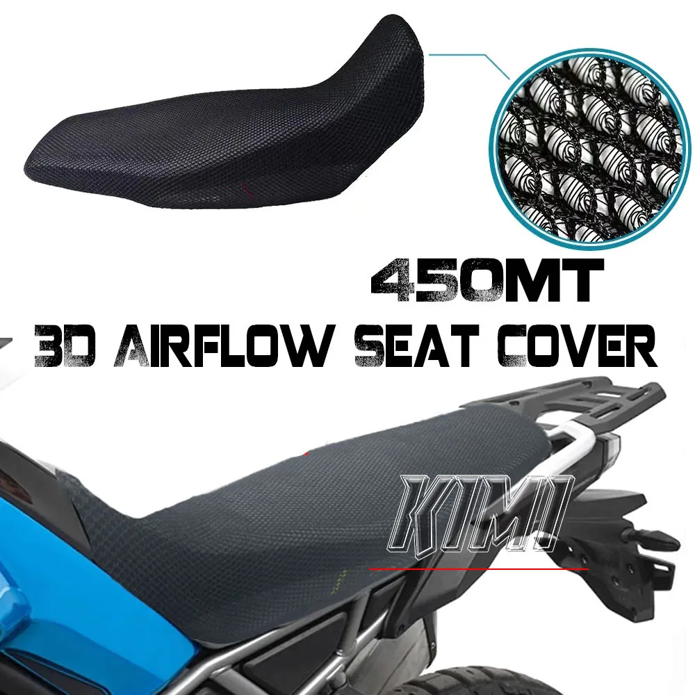 

Motorcycle Protecting Cushion Seat Cover 3D Net Seat Cover For CFMOTO 450 MT 450MT MT450 Nylon Fabric Saddle Seat Cover