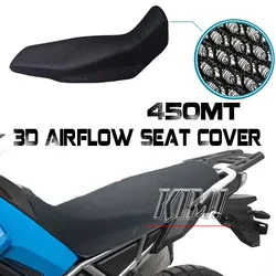 Motocicleta Nylon Tecido Saddle Seat Cover, Almofada protetora, 3D Net, Capa para CFMOTO 450 MT 450MT MT450