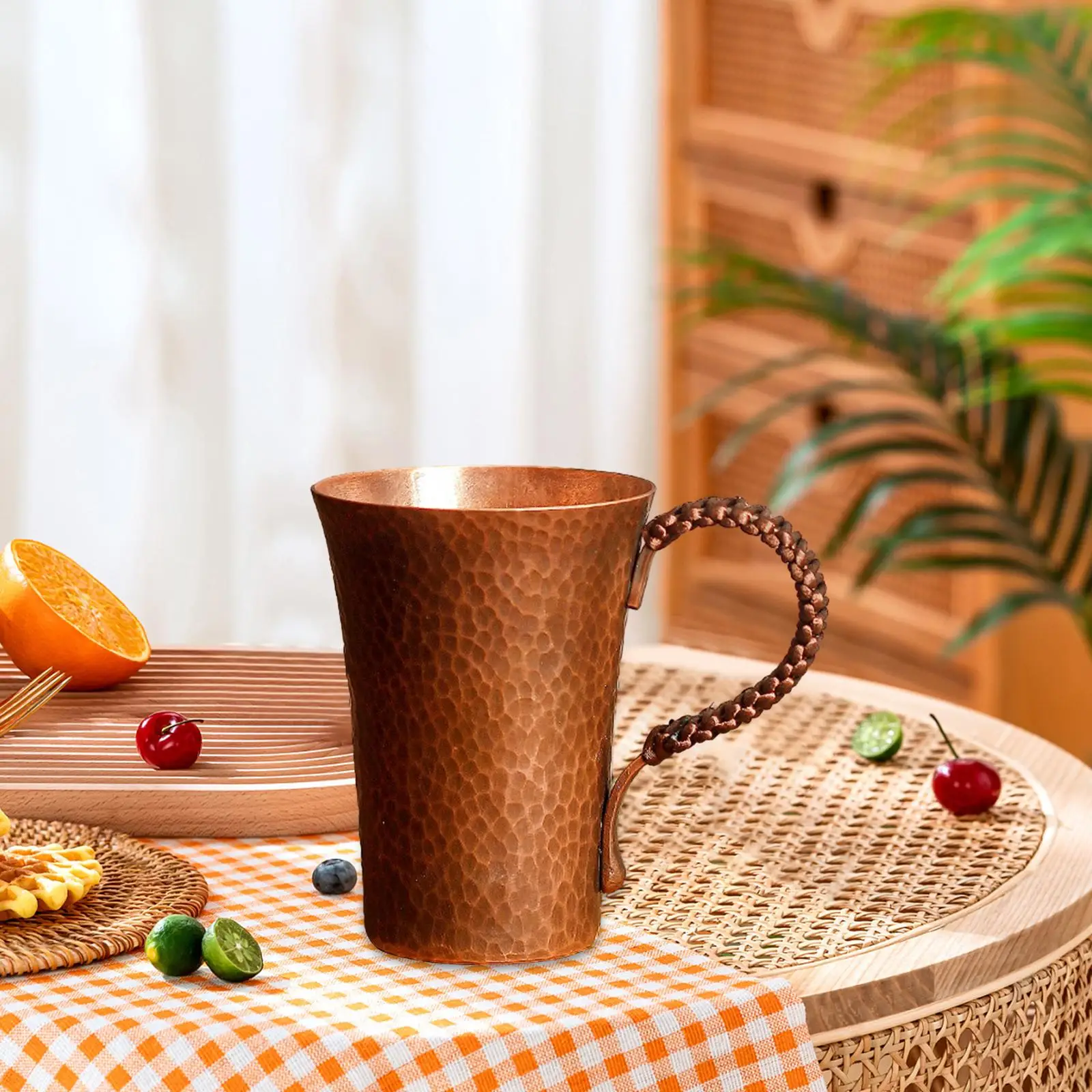 Caneca de cobre tradicional com alça, Moscow Mules, Caneca de café para restaurante, Kitchen Teaware, Home Coffee Shop, 300 ml