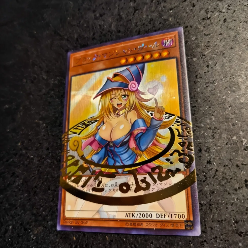 DIY Yu-Gi-Oh! Black Magician Girl Composite Linkage Four Types of Flashes Anime Peripheral Game Collection Card Holiday Gift