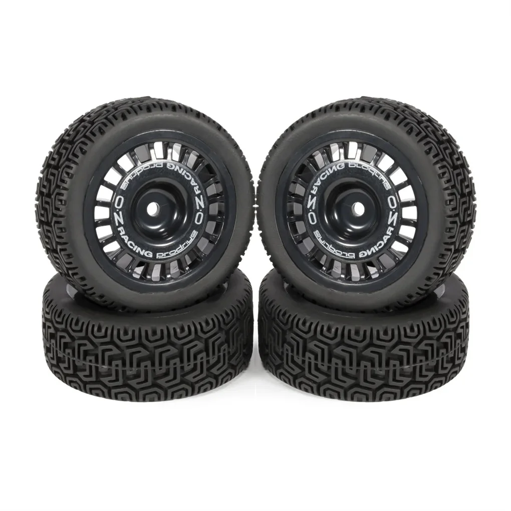 RCGOFOLLOW Plastic Rally Tires Glued Wheel Rims Tyre RC Wheel Rims Tyre For TT02 TT01 XV01 PTG-2 DF-03 WR8 1/10 RC Car Part