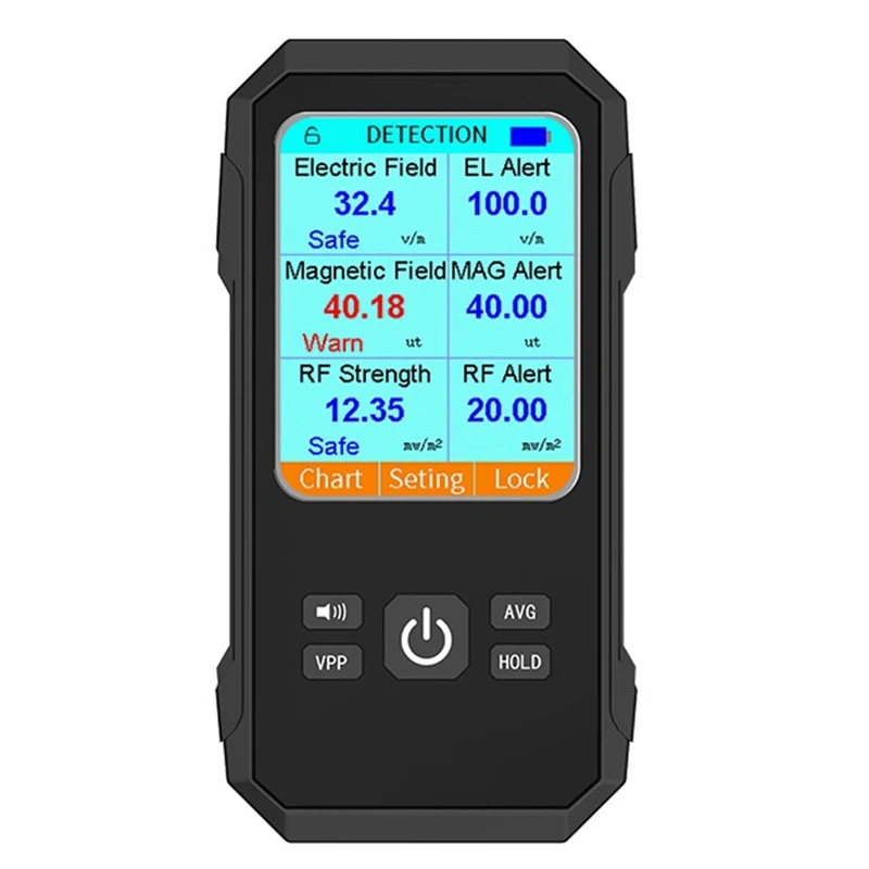 

Digital Electromagnetic Radiation Detector Electric Field Magnetic-Field Intensity Tester EMF Meter VT-ER2 Durable Easy To Use