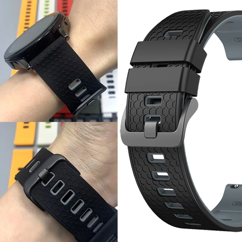 22mm Silicone Wrist Band For Realme Watch S2/Watch 3 2 S Pro Soft Strap For Xiaomi Watch color 2 S1 S2 S3 S4 Sport Belt Bracelet