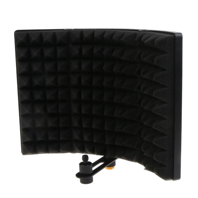 Microphone Isolation Shield Studio Recording Shield Broadcast Noise Reduction Equipment Acoustic Soundproofing Wedges 3 Panels