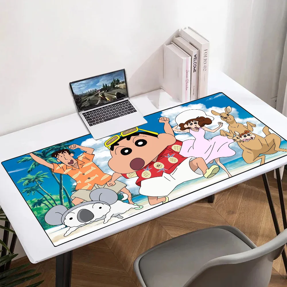 Cartoon Mousepad Mouse Mat Desk Mat With Pad Gaming Accessories Prime Gaming XXL Keyboard Pad Padding Mat C-Crayon Shin-chans