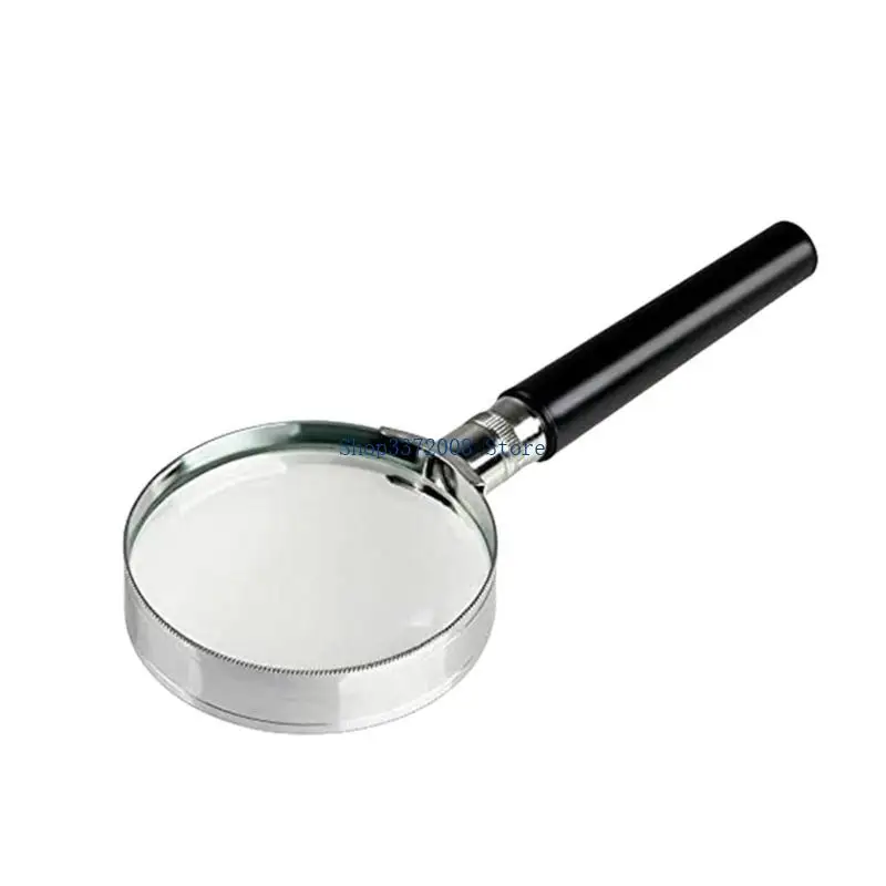 Handheld Magnifier Shatter Resistant Lens 5 Size Lens Ergonomic Grip For Craftsmen Collector Elderly Users