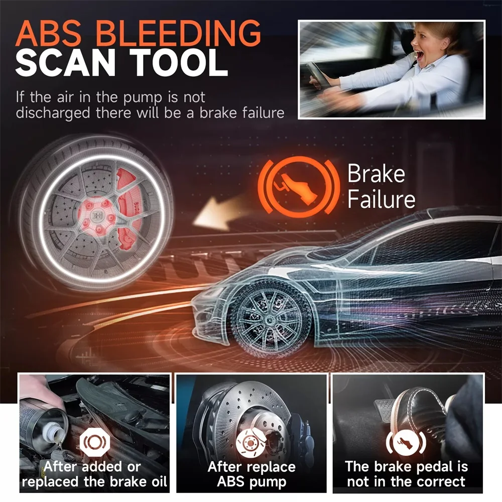 Foxwell NT630 Plus OBD2 Scanner Car Code Reader ABS Bleeding SRS Reset Active Test OBD 2 Auto Diagnostic Tools