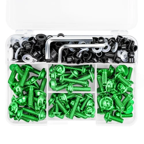 Imagen 1 del producto 190 Uds tornillos de carenado completos para Kawasaki ZX6R ZX7R ZX9R ZX10R ZX12R ZX14R Versys 650 Ninja 650R 1000 Z750 Z1000 ZZR600