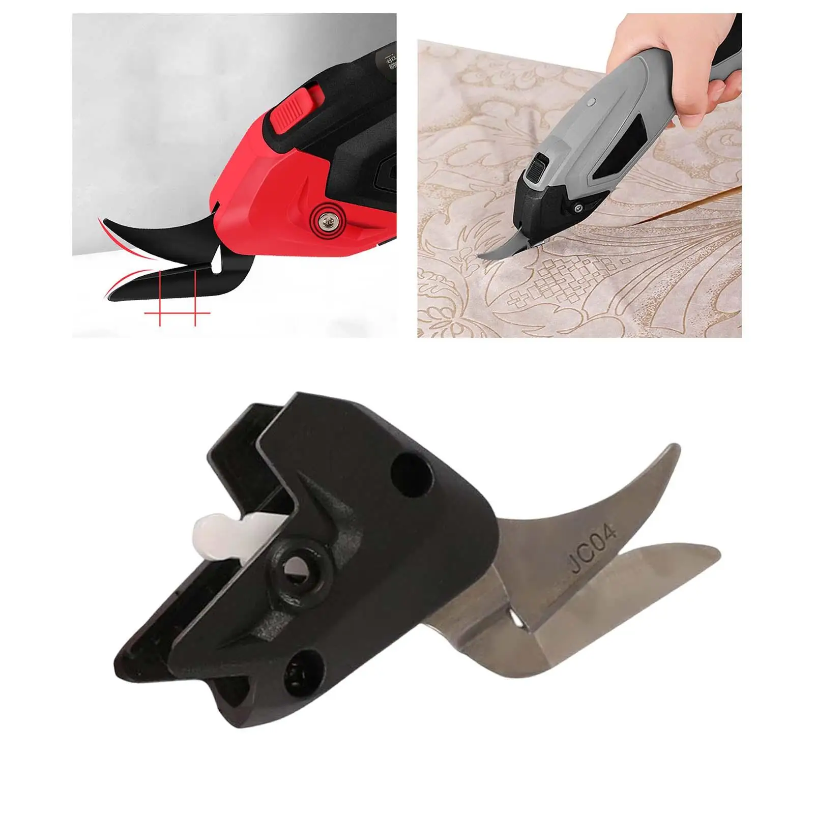 Replacement Electric Scissors Head Sharp Blade for Fabric Cutting Machine Scrapbook Heavy Duty Professional Sewing