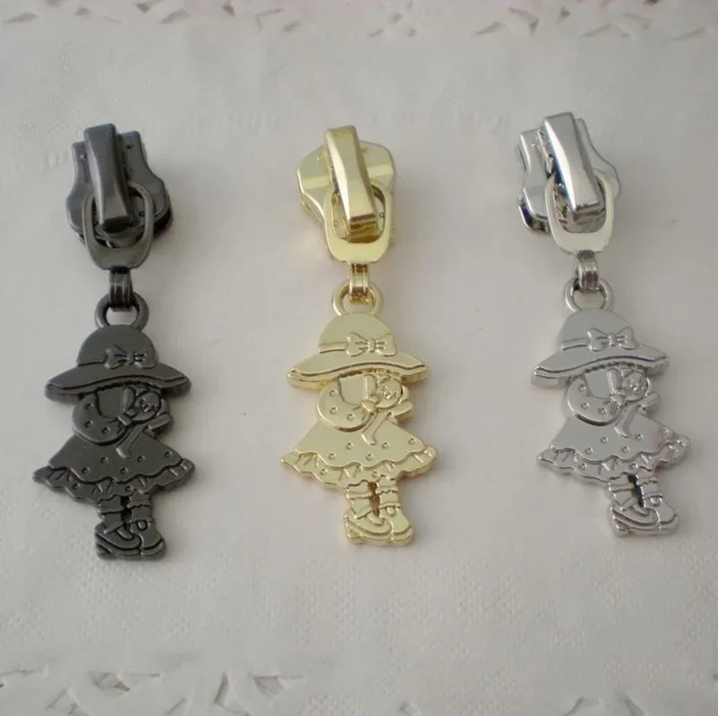 5PCS 5# Metal Zippe… - image