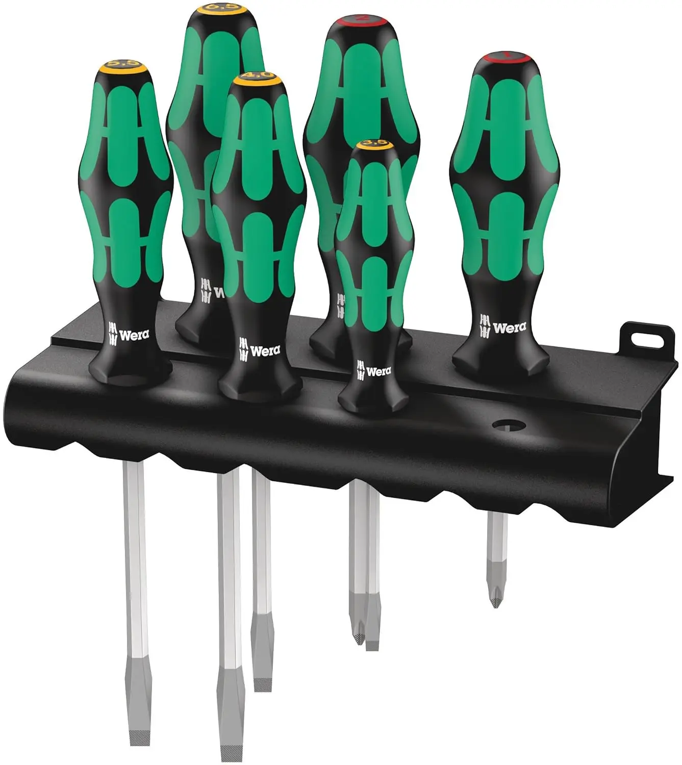 

Professional 6-Piece Screwdriver Set with Lasertip and Rack for Secure Fastening