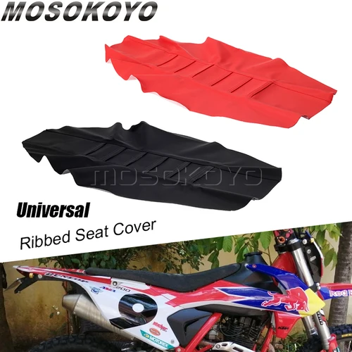 Imagen 1 del producto Para Honda CRF250 CRF450 R/X/L CRF CR XR 125 250 450 230 150 pinza acanalada tracción MX Enduro cubierta de asiento Dirt Pit Bike almohadilla de asiento