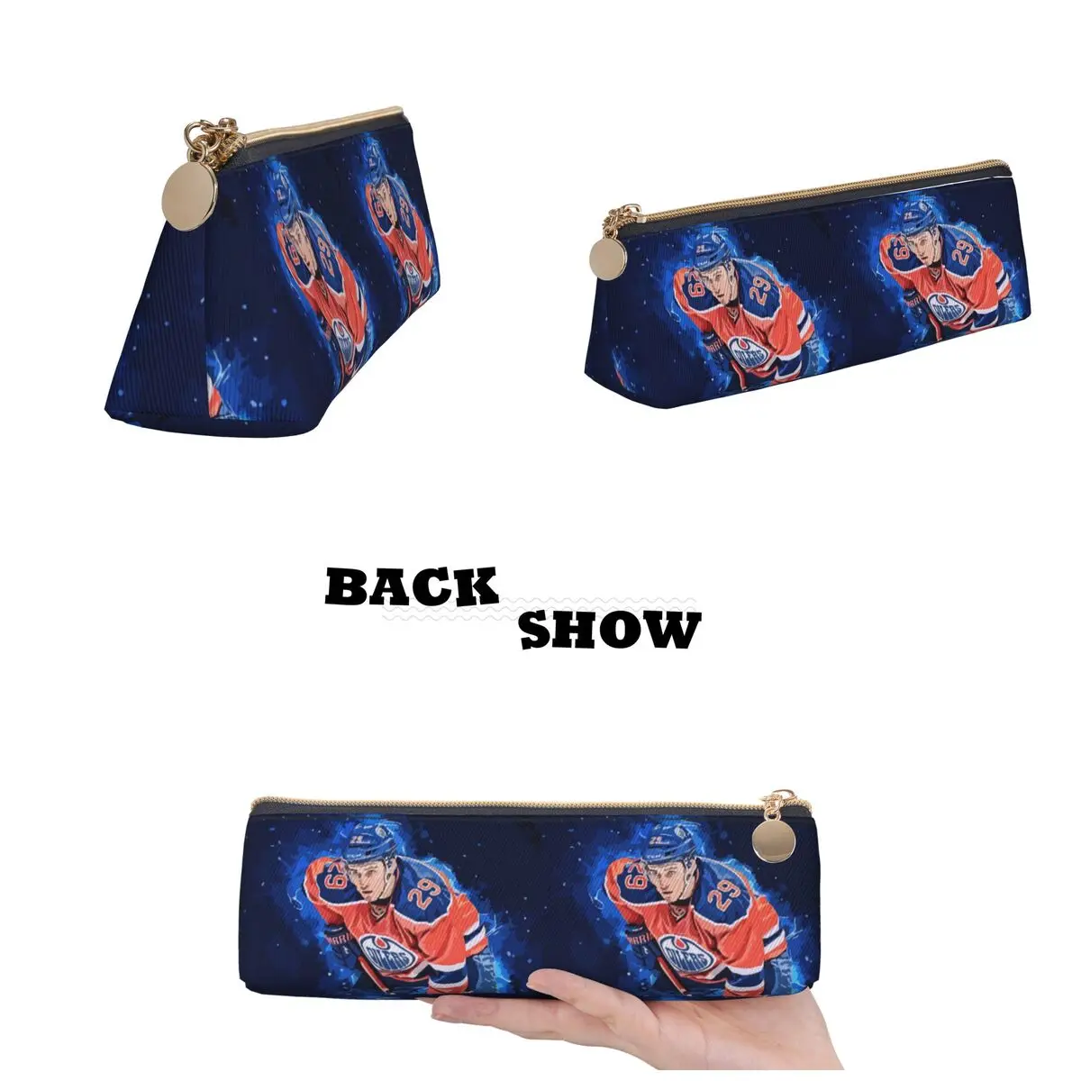 كونور ماك ديفيد 97 لمحبي إدمونتون أويلرز مقلمة حامل قلم لوازم مكتبية تخزين كبير صندوق القلم حقيبة أقلام رصاص ل