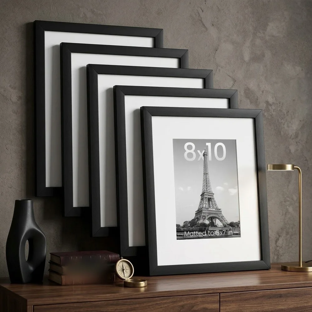 For Certificate Display Black 8x10 Photo Frame Modern Elegant Photo Frames Certificate Holder Sturdy Construction
