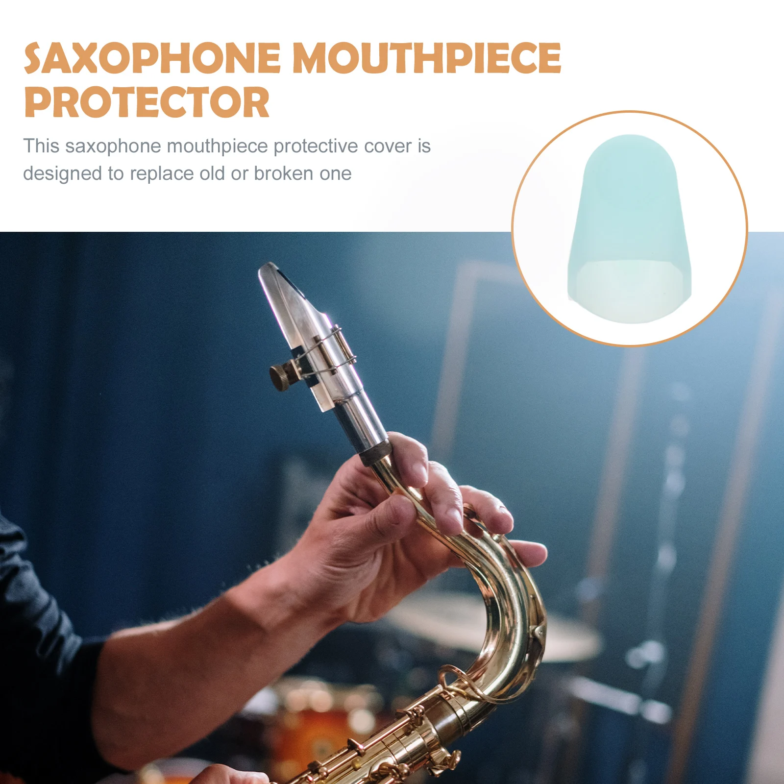

Saxophone Mouthpiece Cover Practical Design Protective Hat Lightweight Portable Accessories Instrument Parts