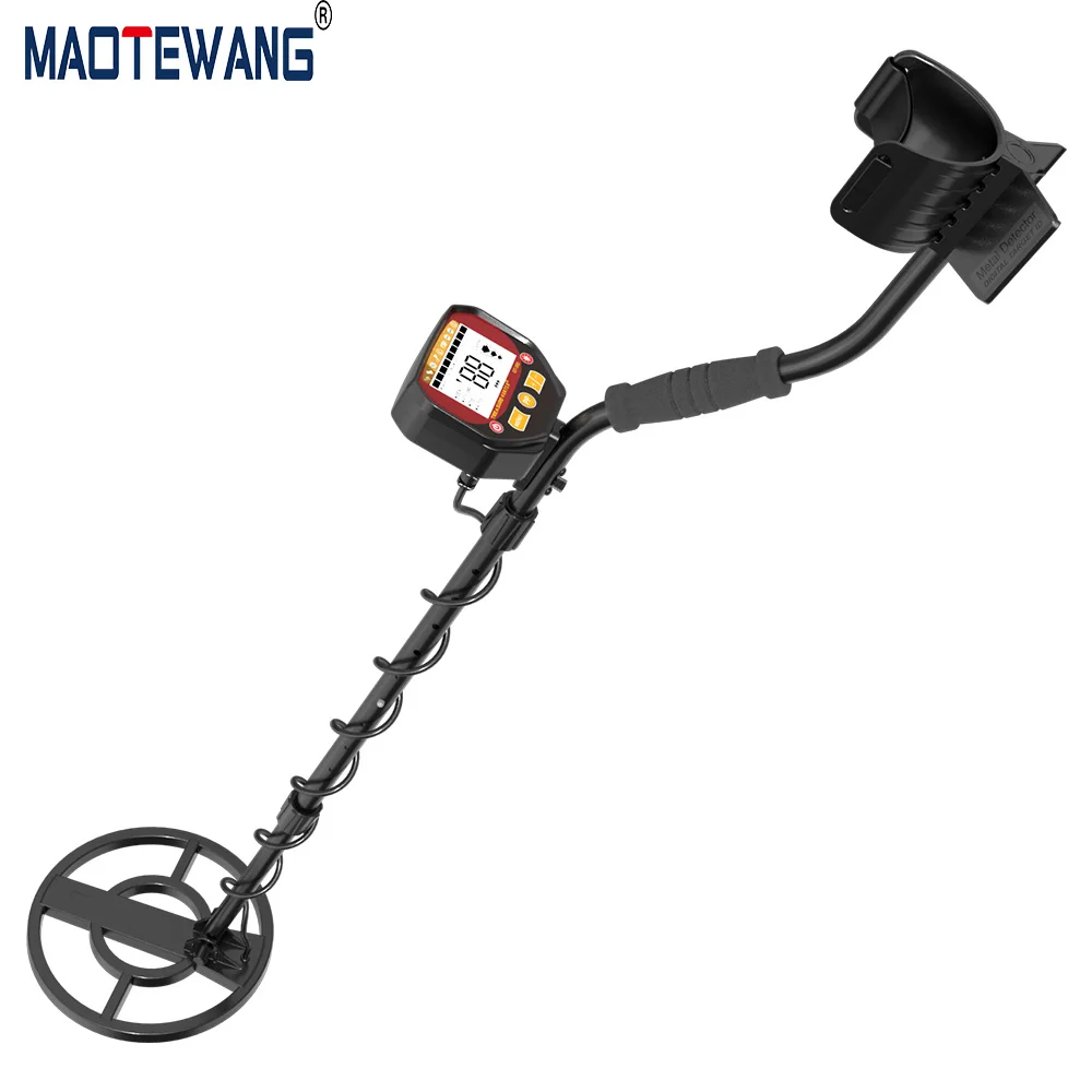 MAOTEWANG Adult Metal Detector LCD Display With Adjustable The Detector's Length Finding And Testing Metal Objects EGT-350