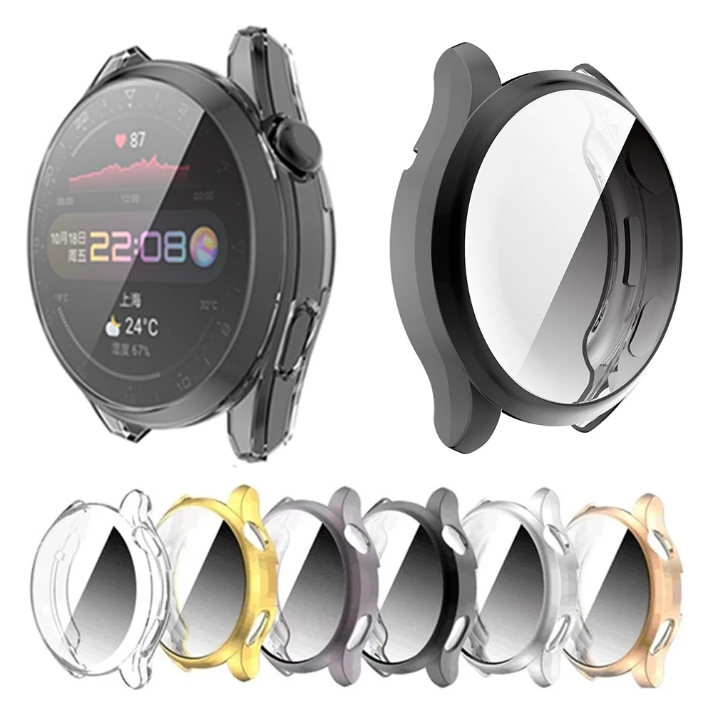 TPU Schutzhülle Für Huawei Uhr 3/3 Pro 46mm 48mm Full Screen Protector Shell Rahmen