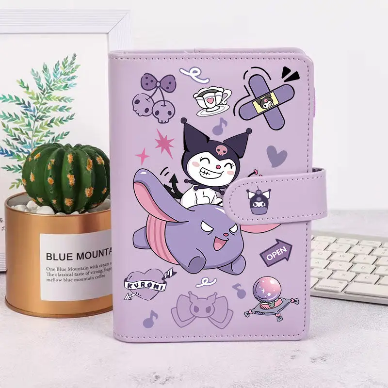 Kuromi Anime Kawaii Sanrio Ledger Notebook Cute Cartoon My Melody Cinnamoroll Diary Book Stationery Birthday Gifts for Girls