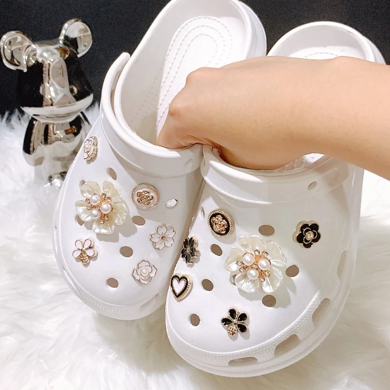 سحر الأحذية اللؤلؤ الماس للأطفال ، الديكور للانفصال ، مشبك ثقب ، الاكسسوارات ديي ، هدية الحزب ، الفتيات