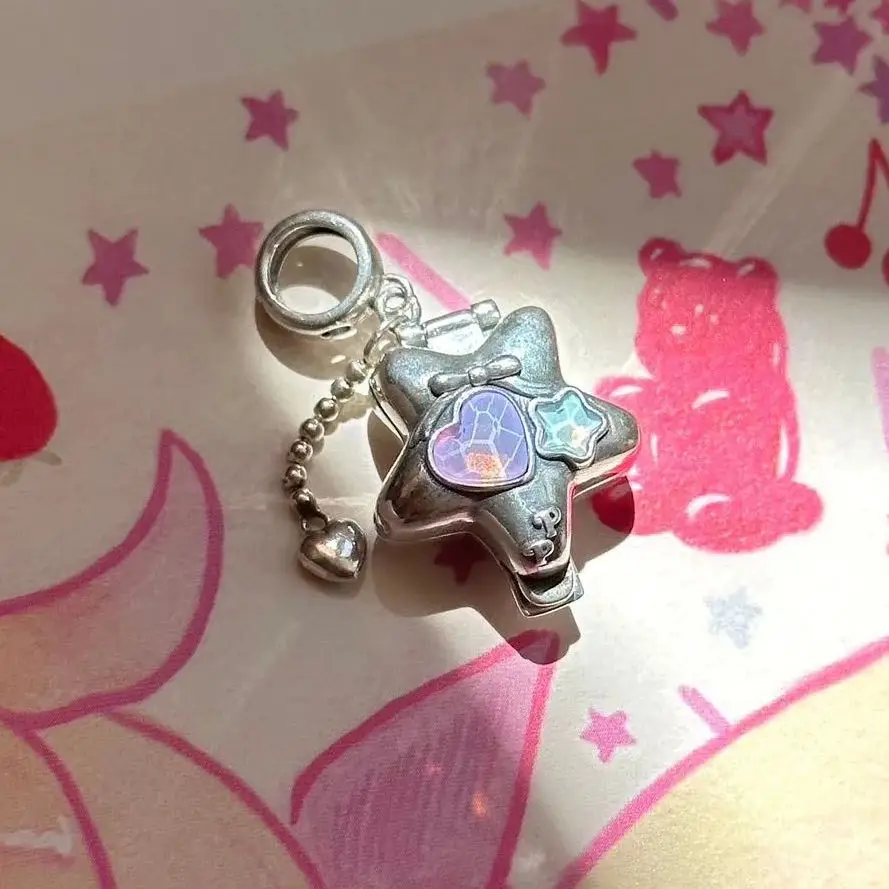 

925 Sterling Silver Fairy Fantasy Polly Pocket Charm Bead For Pandora Bracelet Bangle Charms European Jewelry Fans Collection