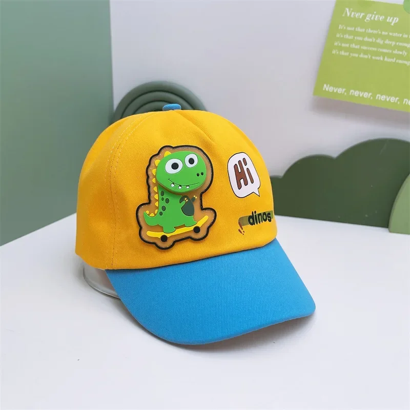 Children\'s Kids Baseball Cap for Girl Boy Spring Summer Baby Sun Hat Cute Cartoon Animals Dinosaur Toddler Caps