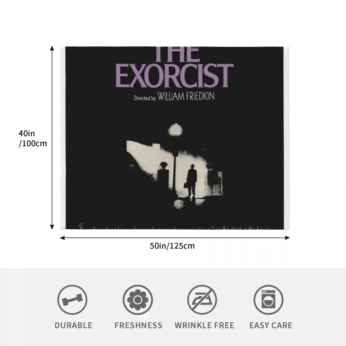 The Exorcist (1973) رمي بطانية الصيف الدافئة لبطانيات الشتاء والبطانيات القطبية #4
