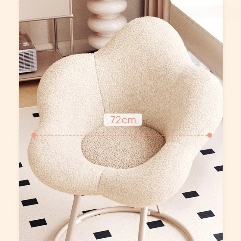 modern minimalist bedroom rotating nail chair for home use Makeup chair backrest dressing table chair cream style stool