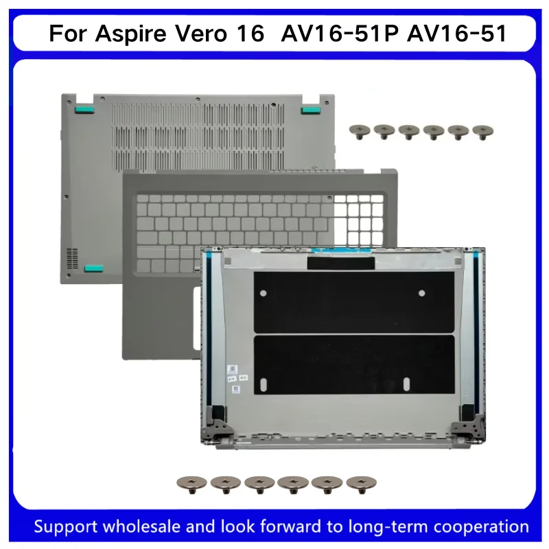 

New For Kailxuling Aspire Vero 16 AV16-51P AV16-51 LCD Back Cover Rear Lid / Upper Case Palmrest Cover / Bottom Case Base Cover